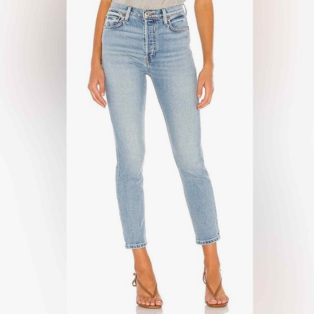 Re/Done High Rise Jeans in Hazey Indigo